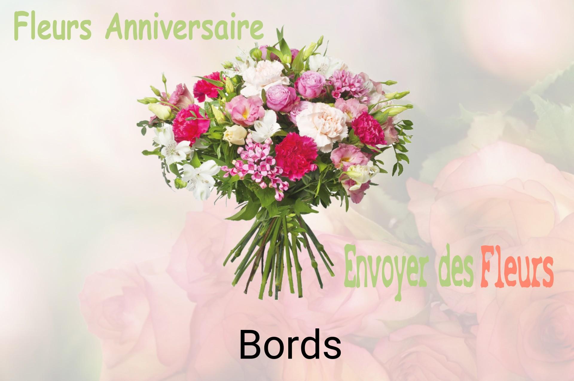 Bouquet de fleurs d’anniversaire livré à Bords