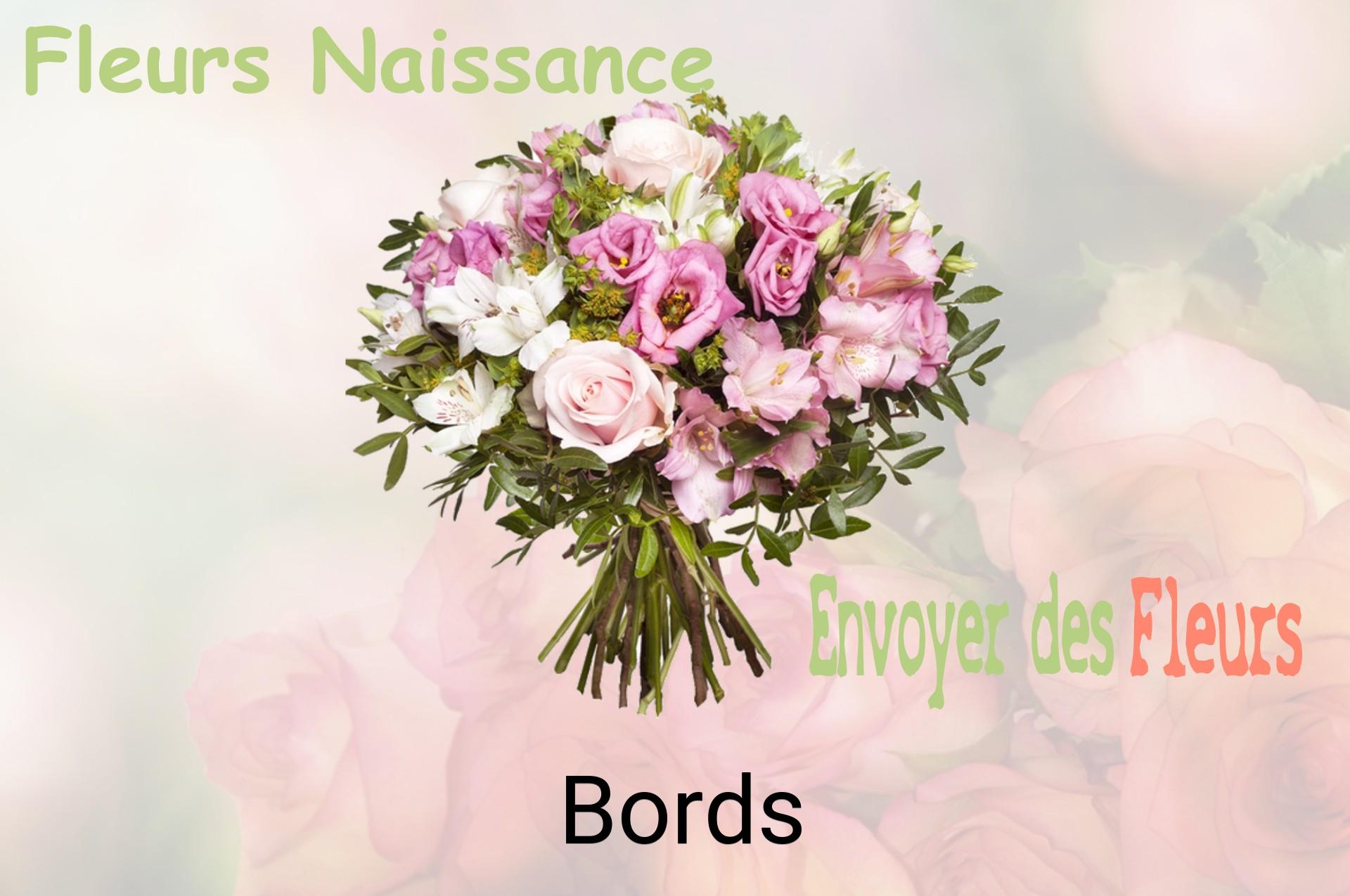 Bouquet de fleurs de naissance livré à Bords